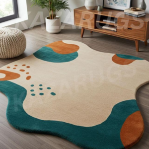 Hand Tufted Irregular Unshaped Design Carpets for Living Room