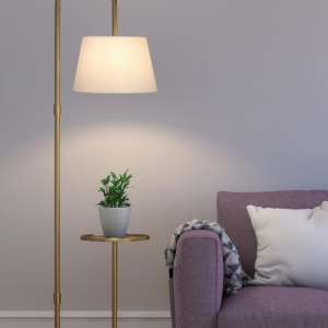 Divine Trends Modern Table Shelf LED Floor Lamp Standing