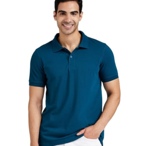 Men's Cotton Rich Solid Polo Tshirt