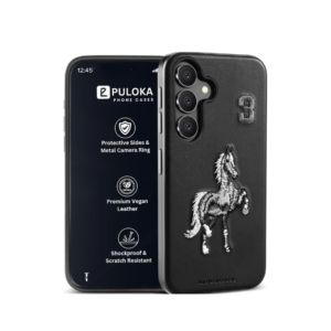 PULOKA - Mobile Cover Compatible for Samsung S24 - Horse Embroidery
